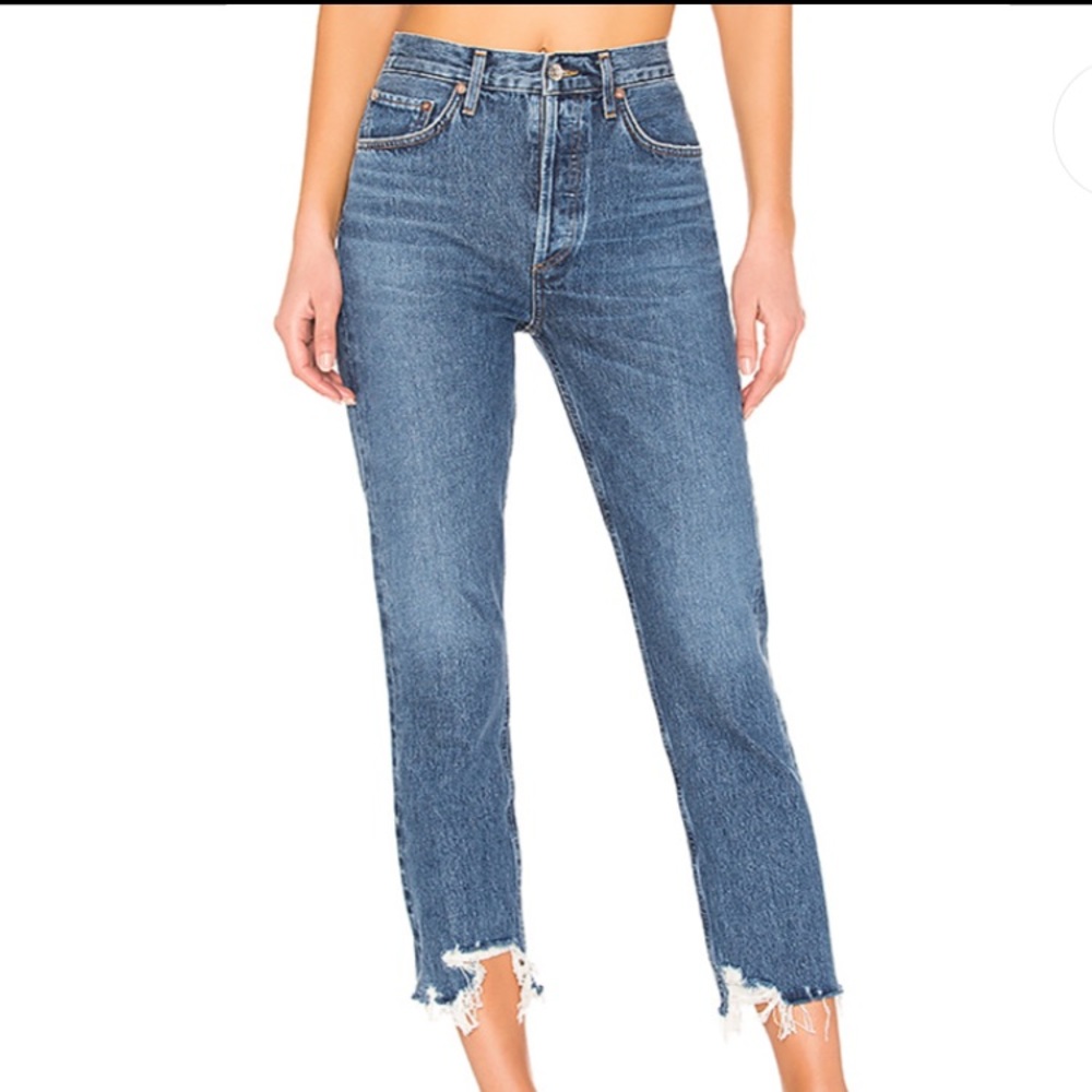 AGOLDE RILEY CROP HI RISE STRAIGHT LEG VETO 29
